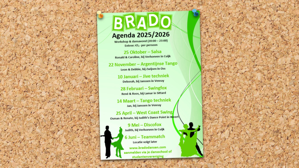 Doe mee aan een Brado Workshop dit seizoen!